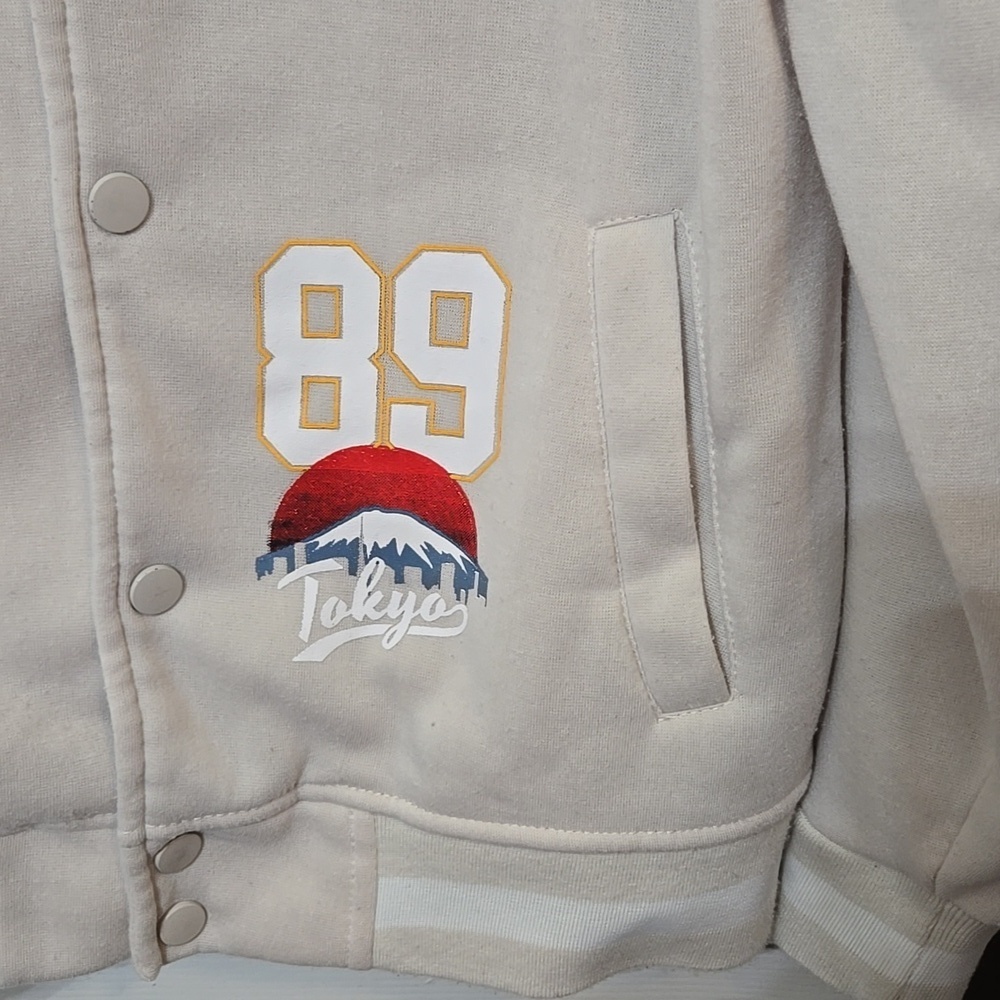 REGSTR Fearless Tokyo Warrior Beige Jacket Snapfront Medium - Picture 5 of 12